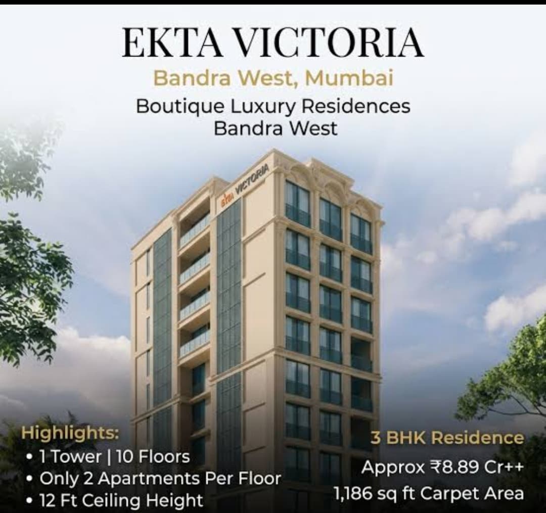 2 BHK EKTA VICTORIA, Bandra West — 6.78 Cr