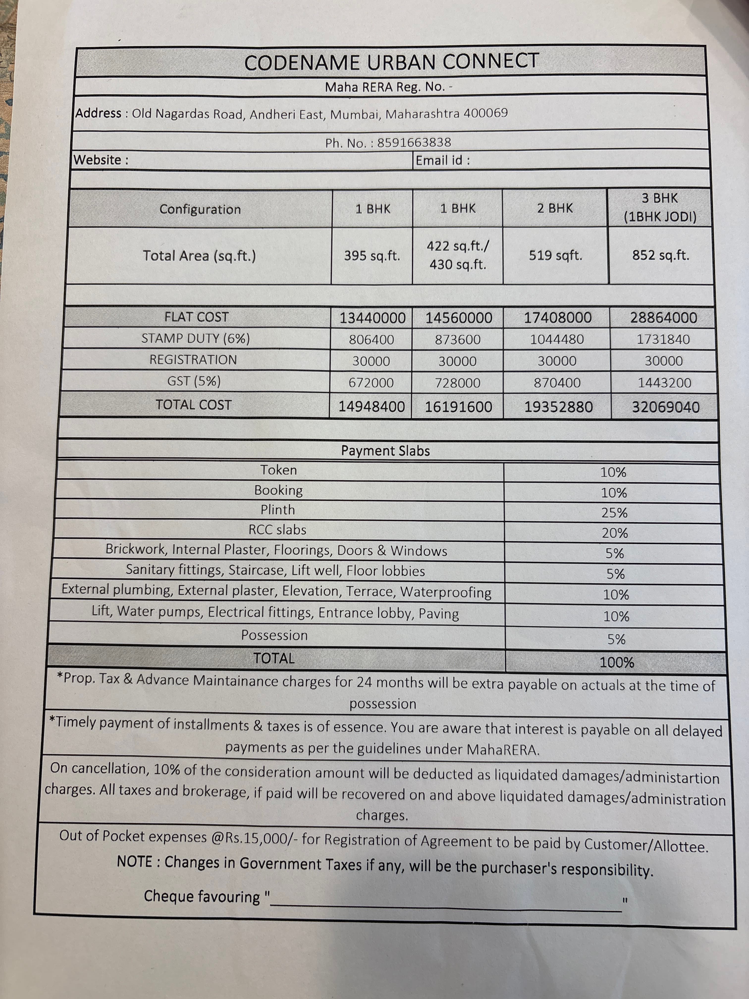 2 BHK H S Group Premium Tower, Malad West - Photo 1