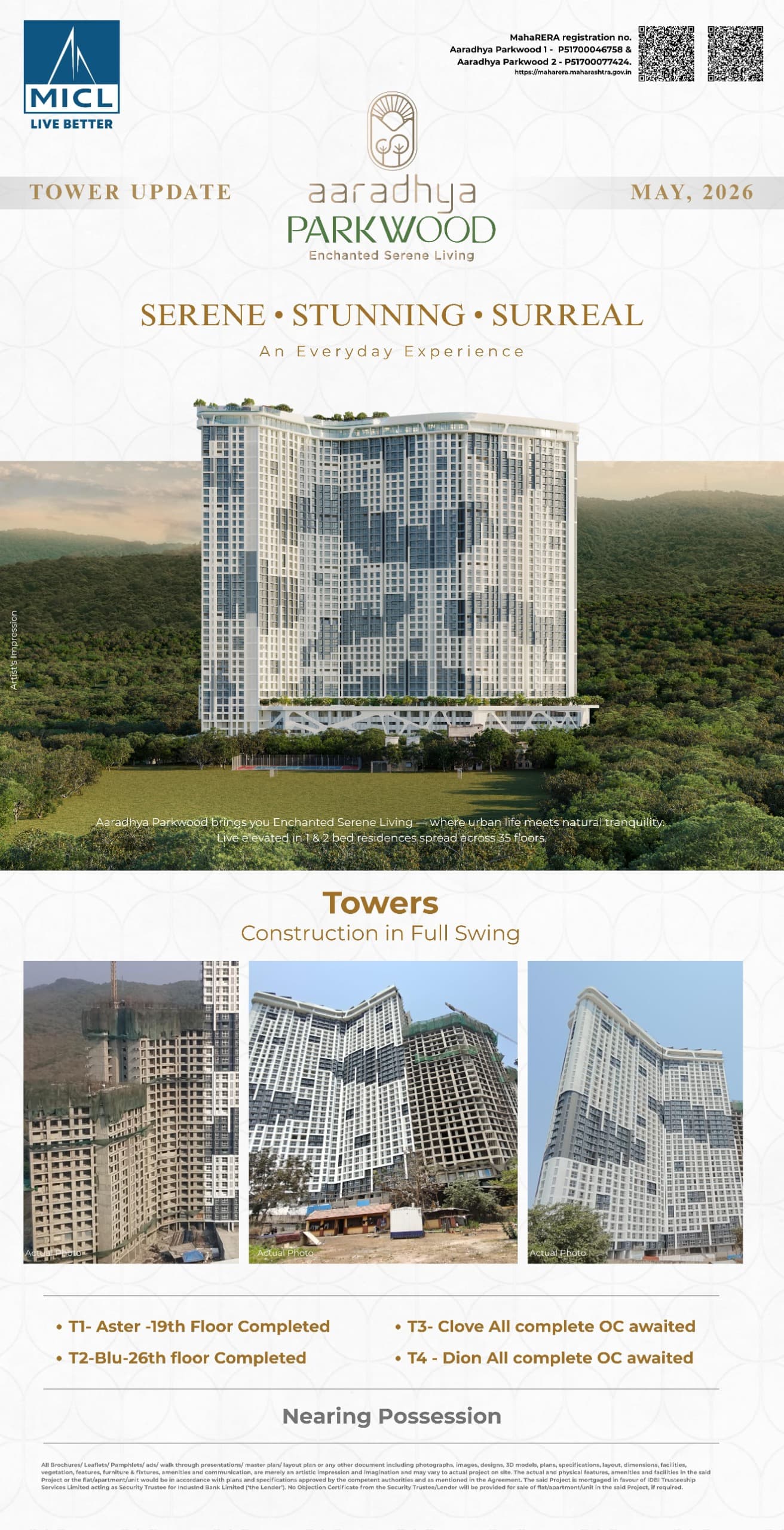 1 BHK MICL Aaradhya Parkwood, Mira Road East - Photo 1
