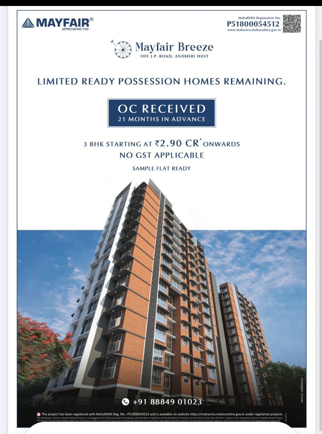 3 BHK Mayfair Breeze, Andheri West, Mumbai - Photo 1