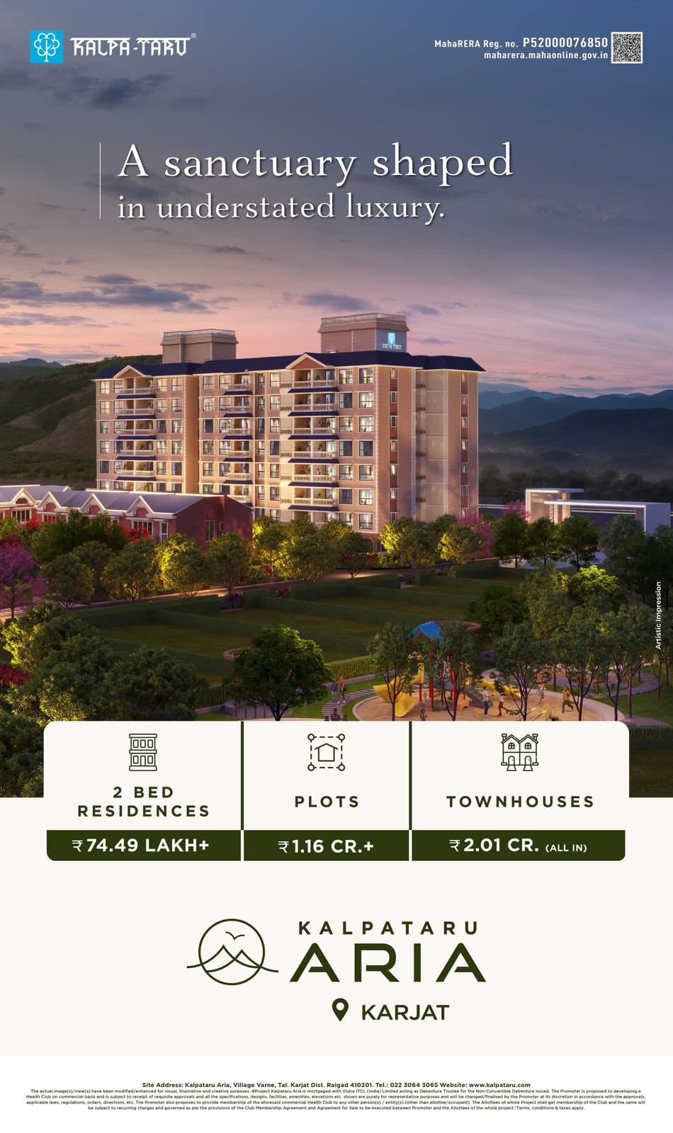 Plot Kalpataru Aria, Karjat, Navi Mumbai - Photo 1