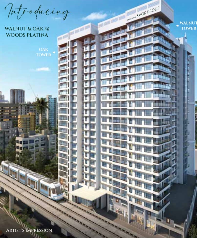 2 BHK, 3 BHK SMGK Woods Platina – Oak (Wing D), Jogeshwari West — 1.45 Cr onwards
